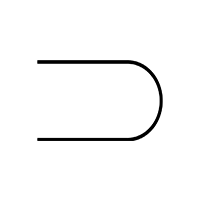 BULLNOSE EDGE counter edge drawing